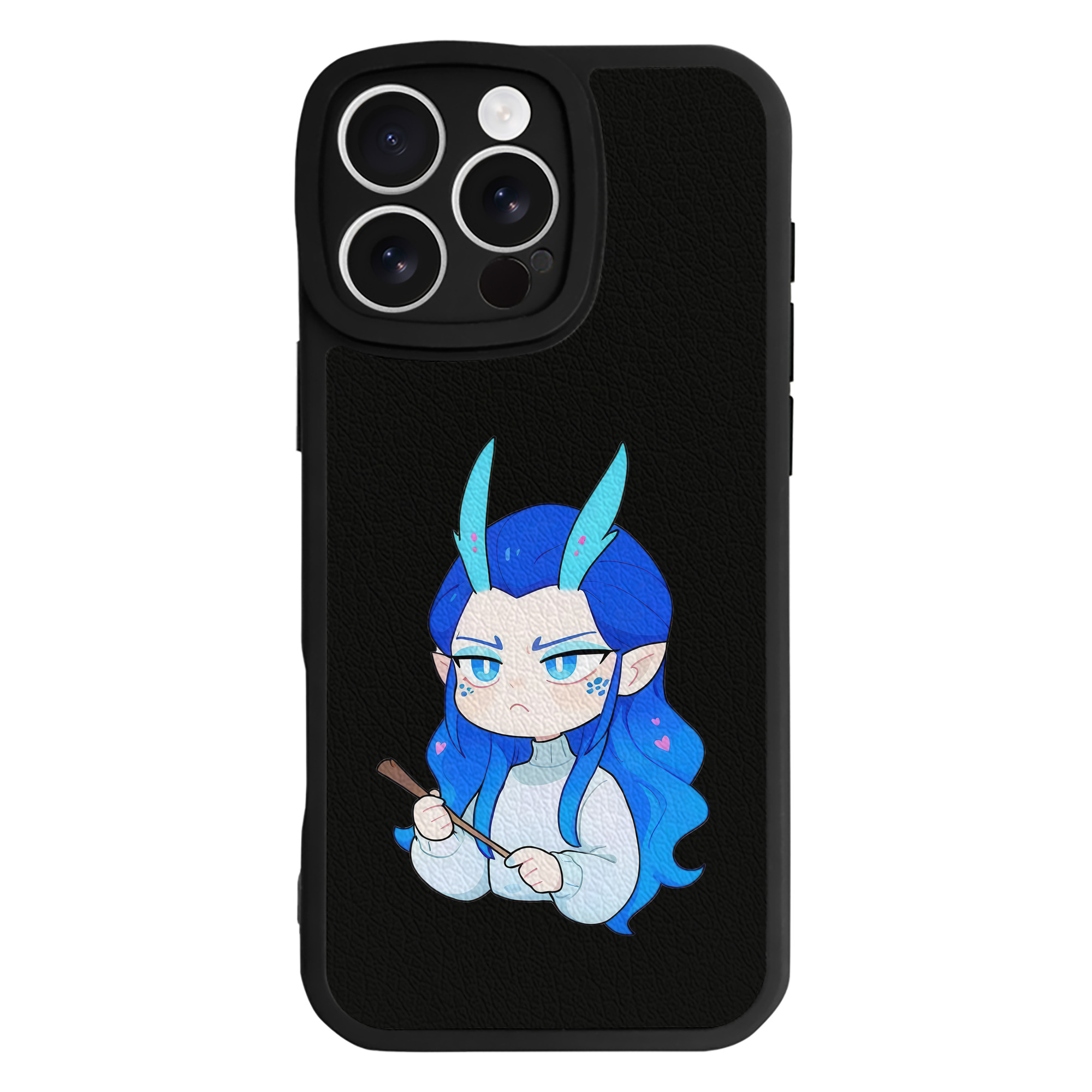（画像用） Ne Zha 2 ナタ 魔童の大暴れ 【iPhone 16シリーズ対応】シリコンスマホケース（レザー調） 材質：シリコン